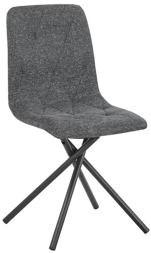 Stolička Luna tmavosivá raven 15