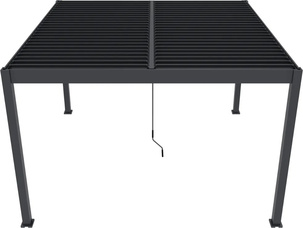 Bioklimatická pergola INTRO DUO 4x4m, hliník, voľne stojaca