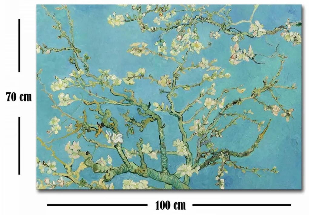 Obraz ALMOND BLOSSOM od V. V. GOGHA 70x100 cm