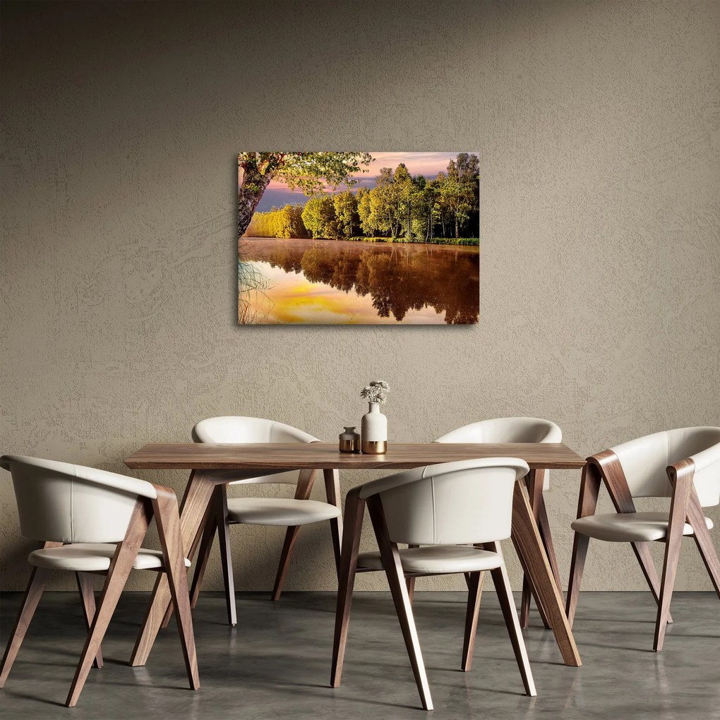 Obraz - Za riekou (70x50 cm)