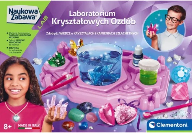 Kreatívne laboratórium Clementoni 50398 Dekoratívne kryštály