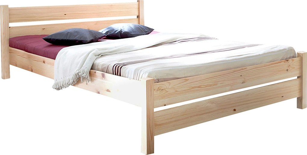 XXXLutz POSTEĽ, 140/200 cm farba borovice MID.YOU - Postele - 000406001303