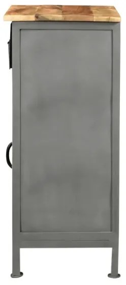 furniture-nabytek.cz - Masívna kúpeľňová skrinka Pinetown z mangového dreva, lakovaná, viacfarebná – 45×35×80 cm