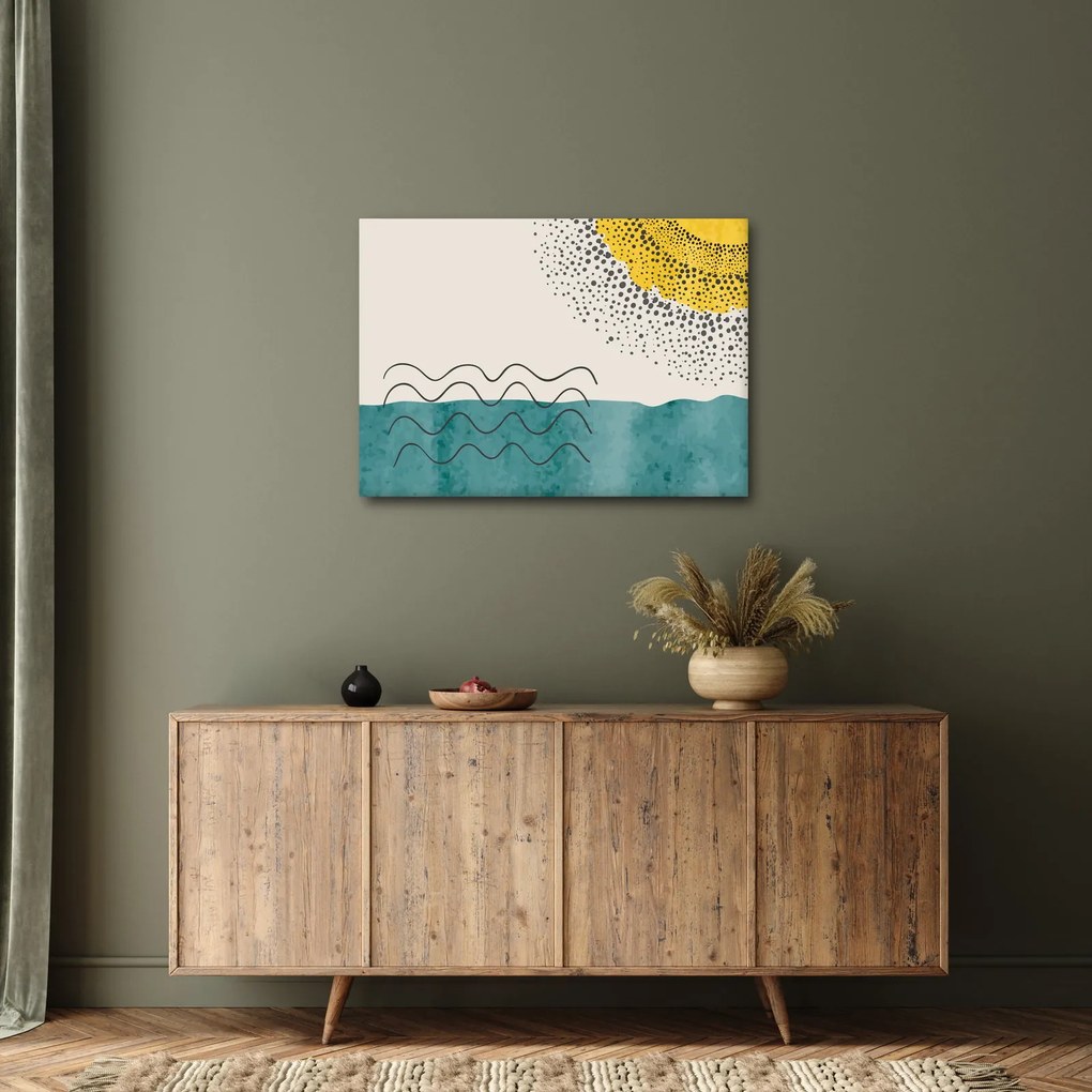 Obraz - Abstraktná maľba pláže N⁰1 (70x50 cm)