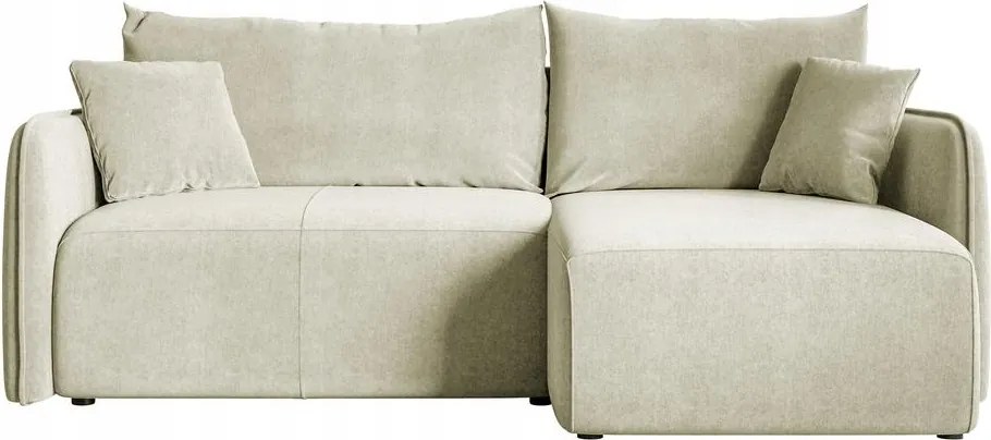 Rohová sedacia súprava Mamma (krémová čierna)