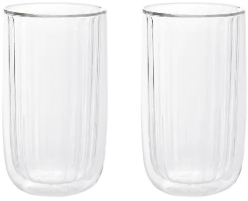 Sada dvoch pohárov CEMBRA GROOVE priesvitné 888835 350 ml (2 ks)