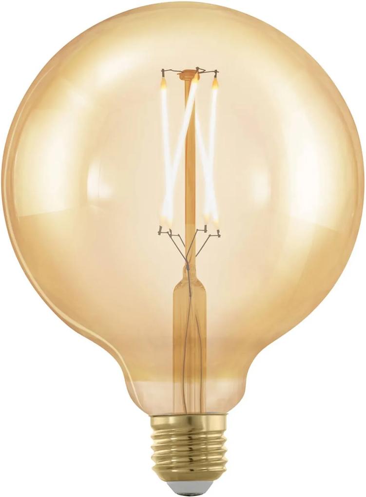 LED žiarovka guľa E27 G125 4W 1 700 K zlatá