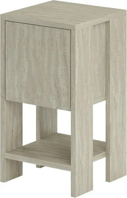 Nočný stolík Ema Travertine