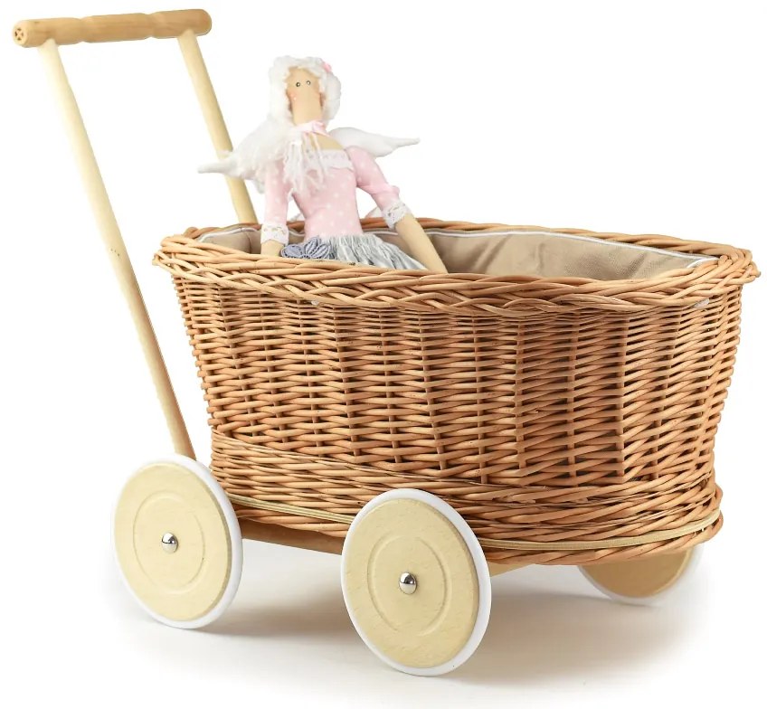 Kočík prútený Carretó II.š. 30 x hl. 50 x v. 30/50(cm)