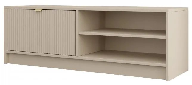 Tv stolík/skrinka Razimo 1K, Farby: Biely velvet