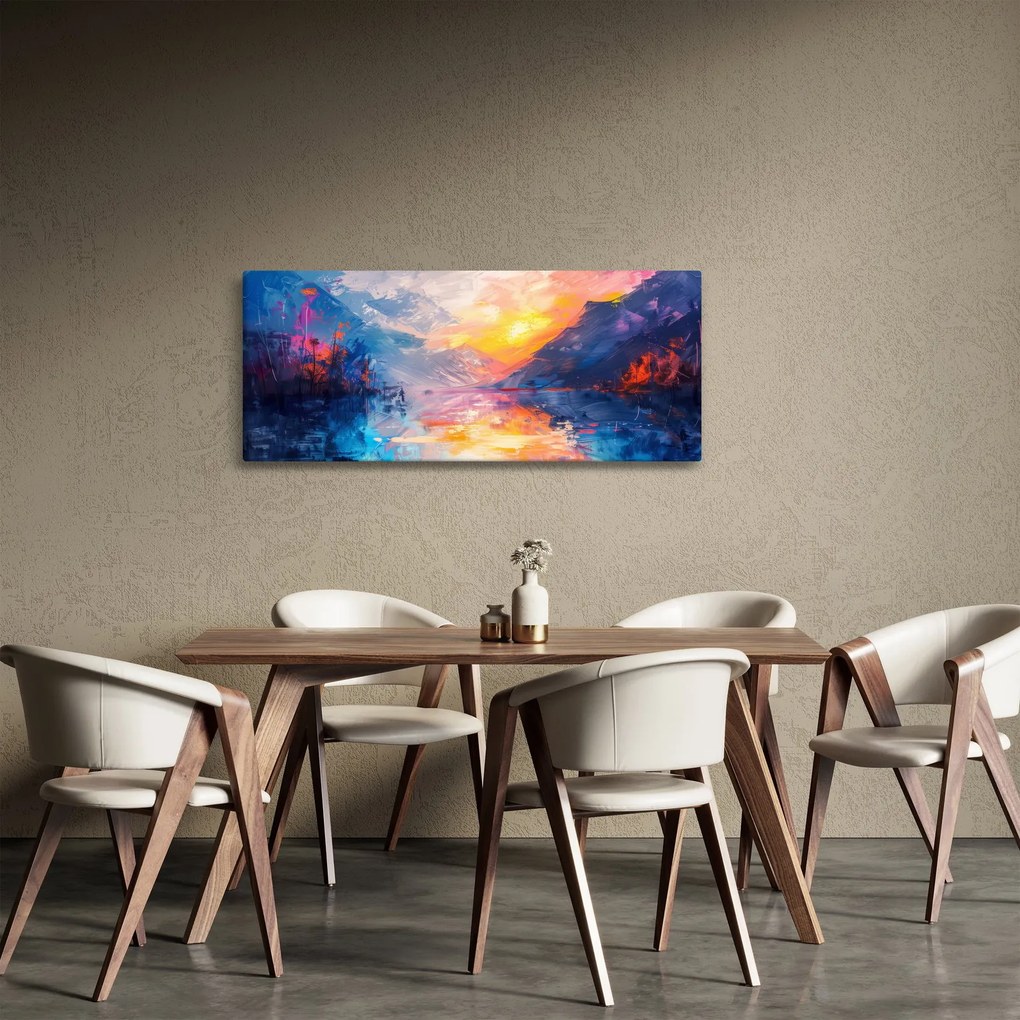 Obraz - Maľba krajiny (120x50 cm)