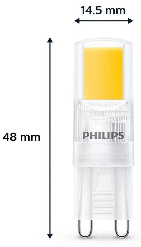 Philips LED žiarovka G9 2W 220lm 2 700 K číra 6 ks