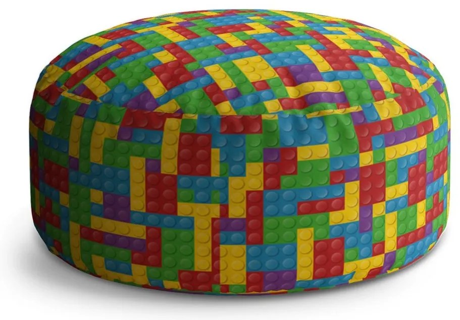 Taburet Circle farebná stavebnica, farebná