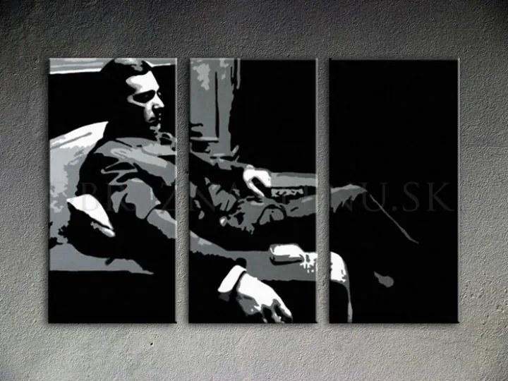 Ručne maľovaný POP Art obraz GODFATHER | rôzne rozmery