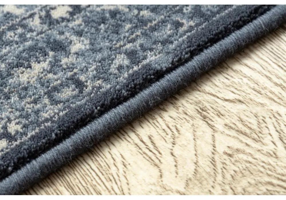 Vlnený kusový koberec Rozet modrý 120x170cm