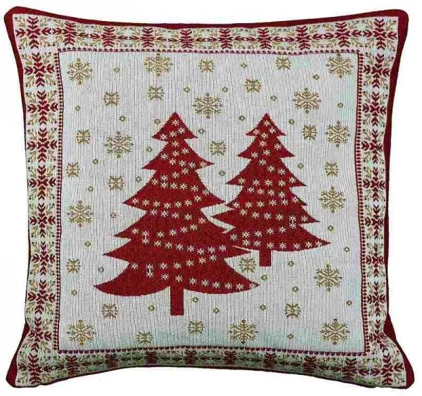 Gobelínová obliečka Vianočné stromčeky 40x40 cm