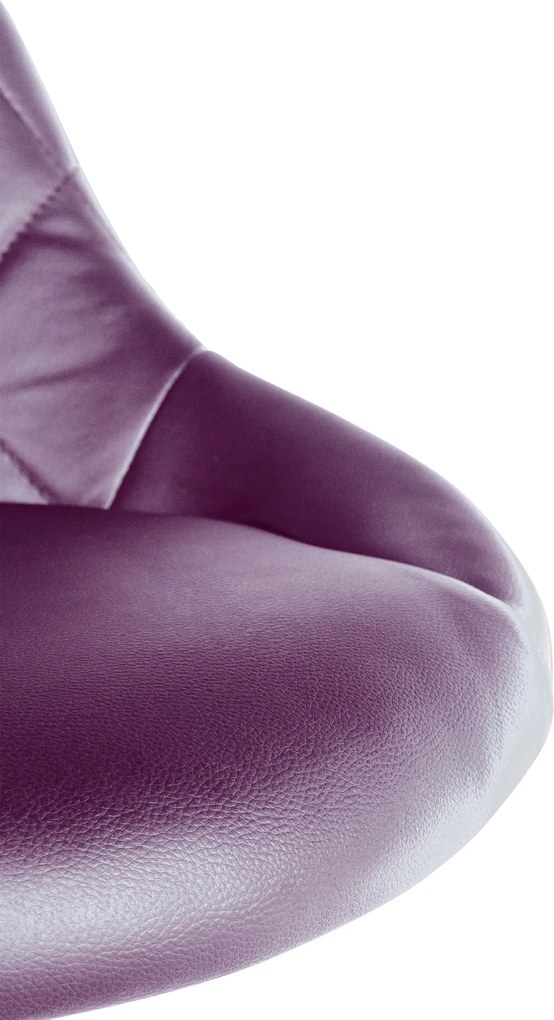 Pracovná stolička Lazio koženka - fialová