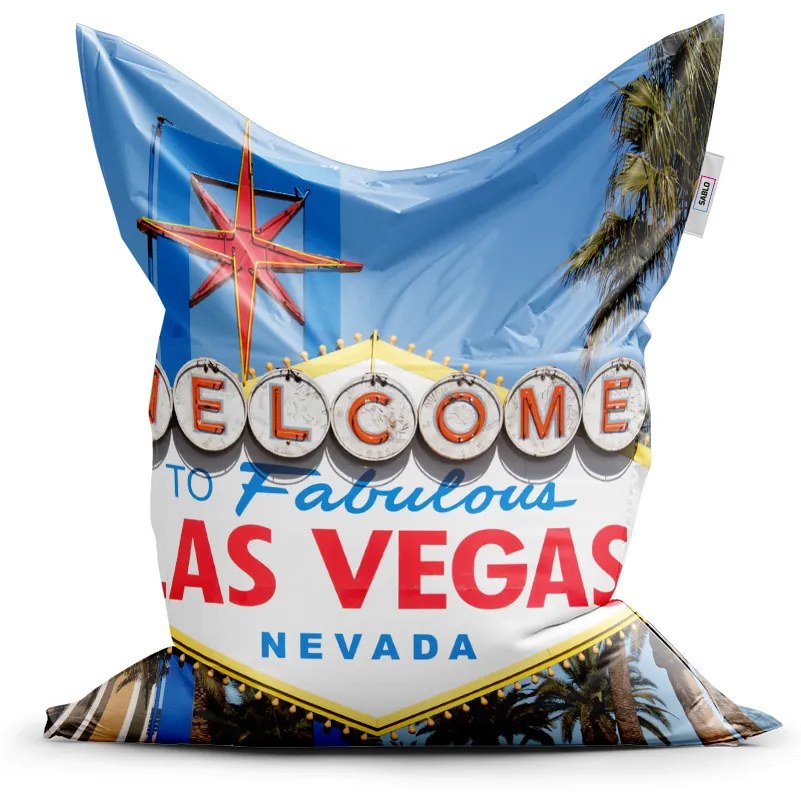 Sablio Sedací vak Welcome to Las Vegas - 150x100 cm