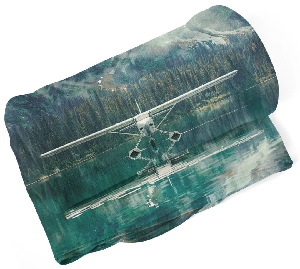 Sablio Deka Hydroplán na horskom jazere - 150x120 cm
