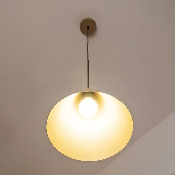 Luster na lanku ETNA II 1xE27/15W/230V priem. 25 cm béžový