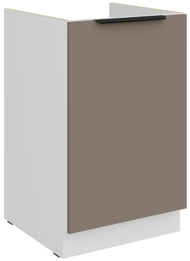 Kuchynská skrinka Aria-Ta/Wh Anti Fingerprint 50zl 1f Bb