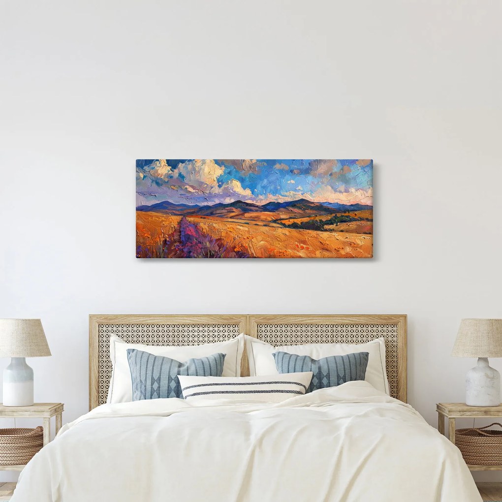Obraz - Olejomaľba krajiny (120x50 cm)