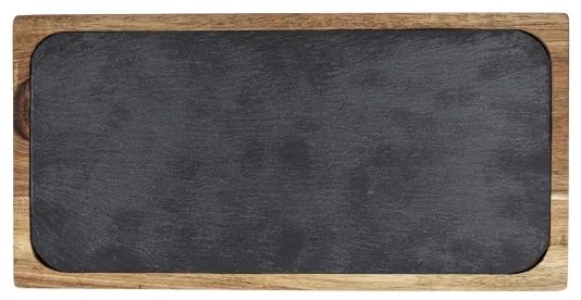 WENKO 55103100 - Krájacia doska BLACK OUTDOOR KITCHEN 30x15 cm hnedá/šedá