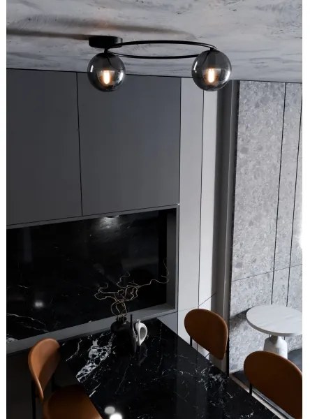 Stropné svietidlo SOPRA 2xE14/10W/230V čierna