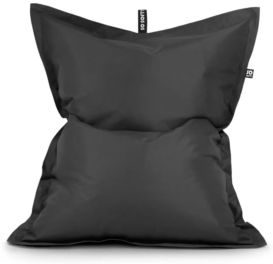 Sivý detský sedací vak Pad M – So Soft?