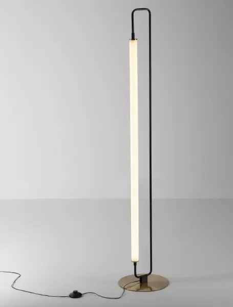 LED čierna stojaca lampa Wetro 28