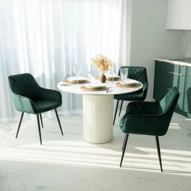 Kreslo HAVANA VELVET tmavozelené