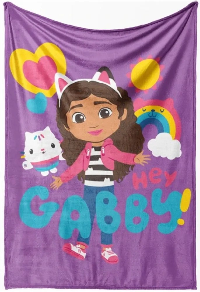 Coral fleece deka Gábinin kúzelný domček – motív Ahoj Gábi - 150 x 200 cm