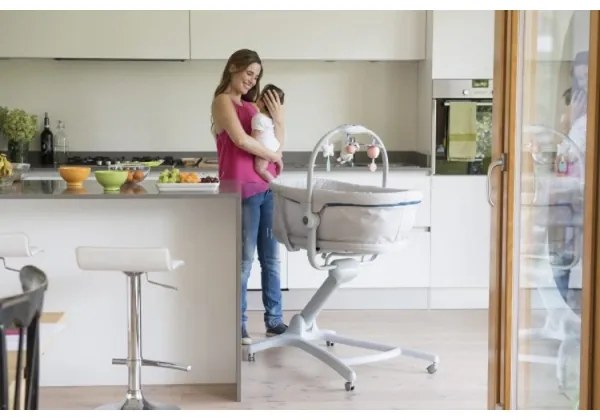 Chicco - Detská postieľka 4v1 BABY HUG biela