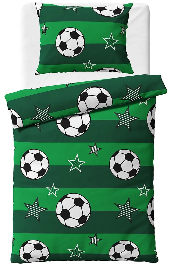TipTrade Bavlnené obliečky 140x200 + 70x90 cm - Futbal