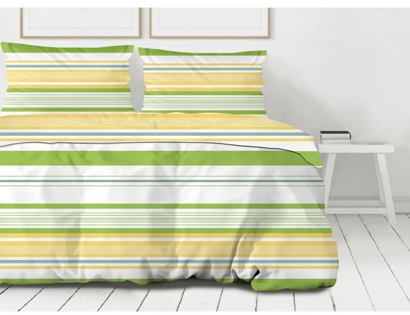 Bavlnené obliečky premium v zelenej farbe Rozmer: 160x200 cm | 2 x 70x80 cm
