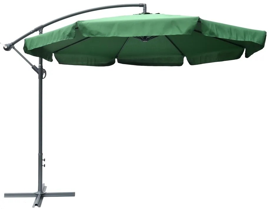 Rojaplast Slnečník EXCLUSIVE NEPROMOKAVÝ bočný - zelený