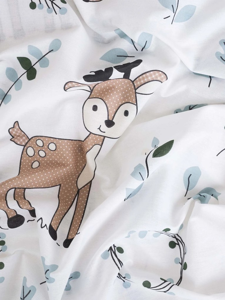 Bavlnená obliečka na vankúš Renforcé 50 x 70 cm - Bambi