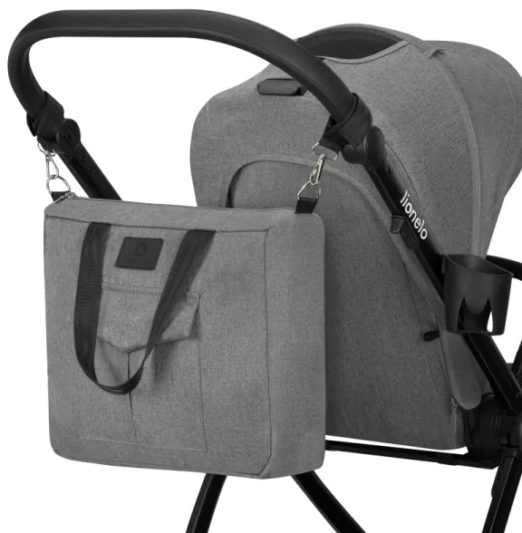 Lionelo - Kombinovaný kočík 2v1 MERIL Grey Stone
