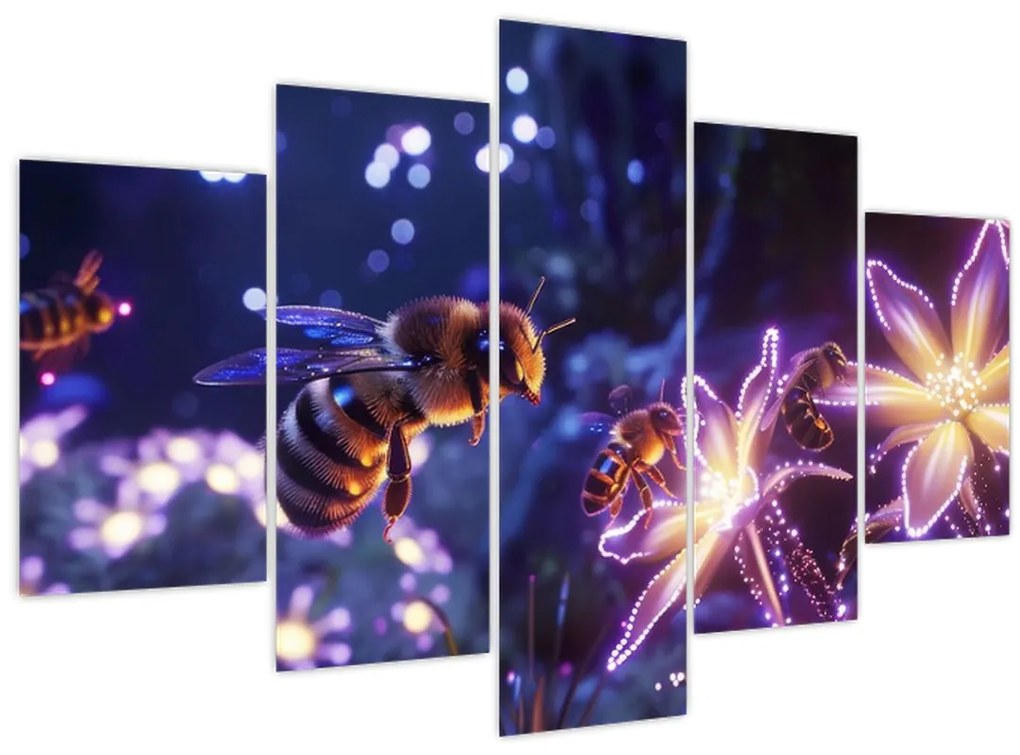 Obraz - Včelia lúka III. (150x105 cm)