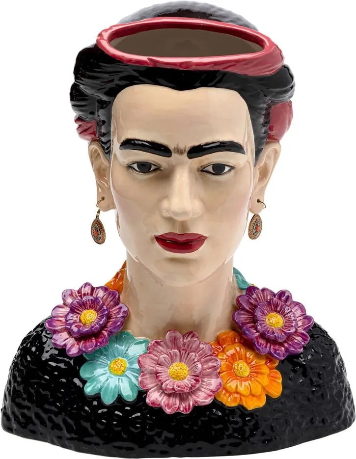 Sklenená váza Kare Design Frida Flowers výška 33,5 cm