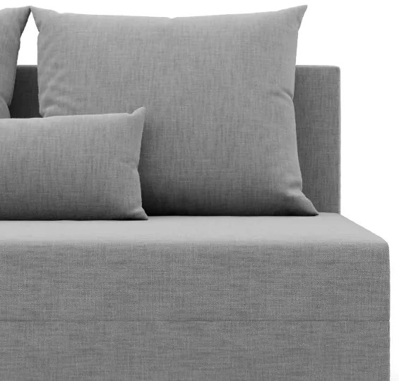 Rohová rozkladacia sedačka FERMO Lux sivá