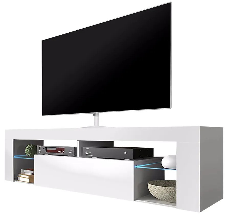 TV skrinka/stolík Bionca  (biela). Akcia -17%. Vlastná spoľahlivá doprava až k Vám domov. 1098598