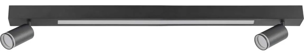 LED Stropné svietidlo PARIS LED/24W/230V + 2xGU10/10W čierna