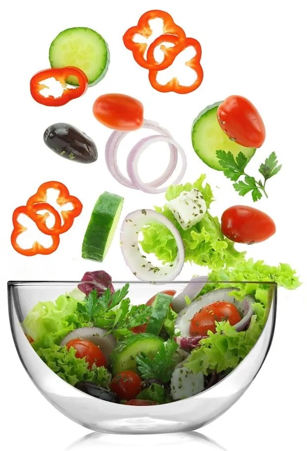 Sklenená dvojstenná servírovacia misa Vialli Design Double, 500 ml