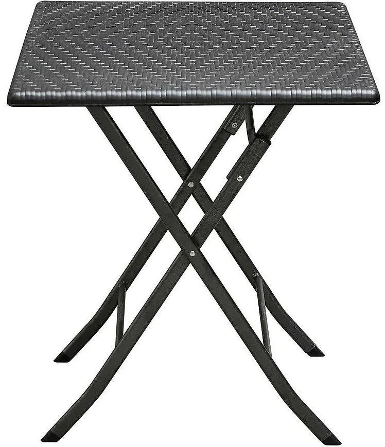 Skladací stolík čierny