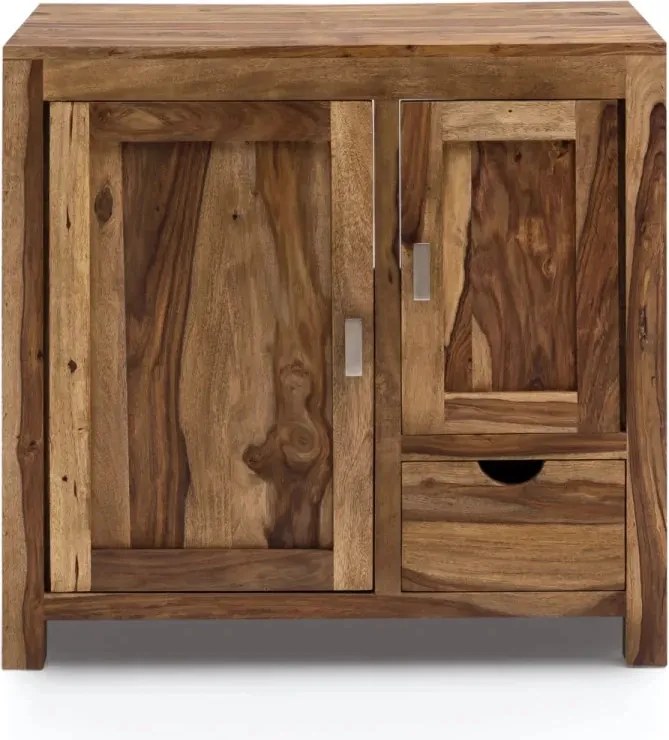 furniture-nabytek.cz - Masívna skrinka na umývadlo z palisandru Lagos, lakované, hnedé – 80×50×75 cm