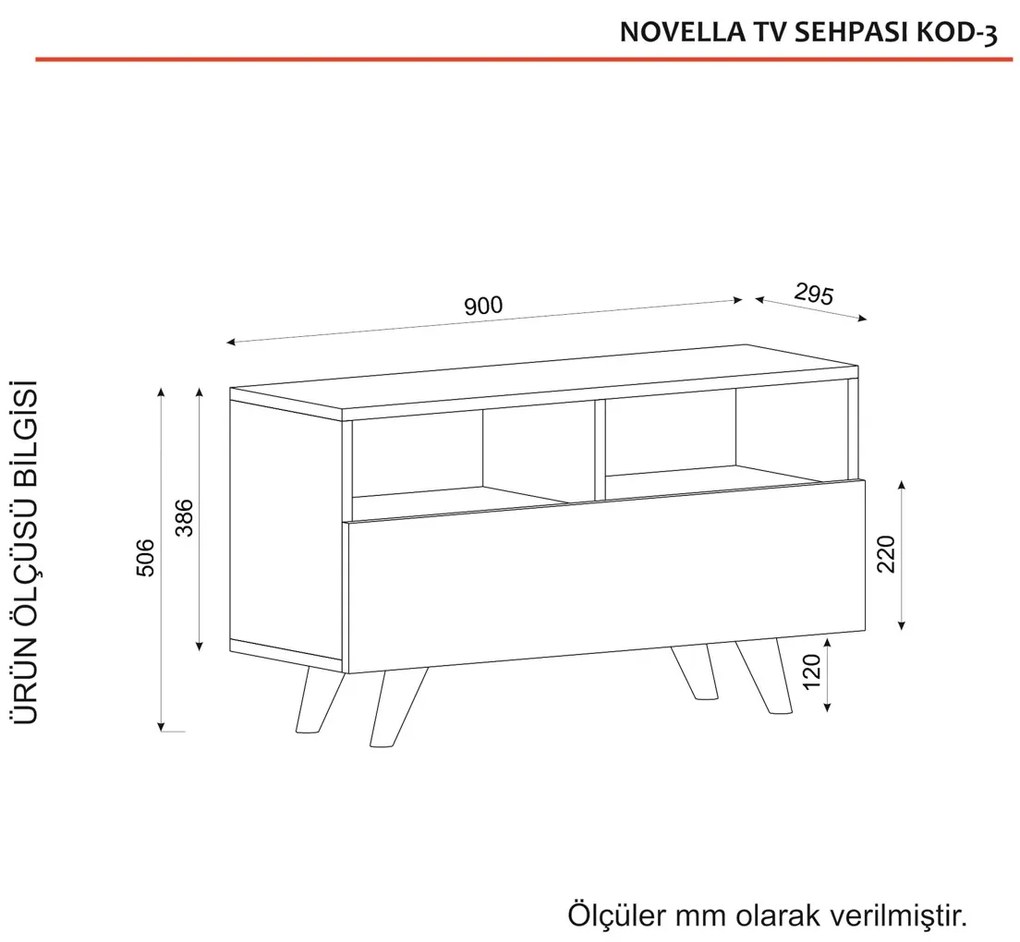 TV stolík Novella White