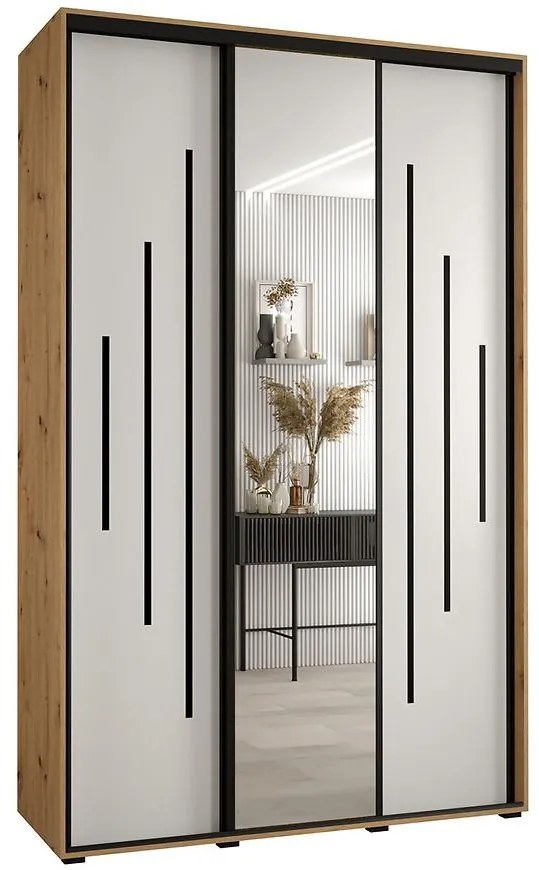 Skriňa 45 Canaris 13 180 artisan/biela/čierna