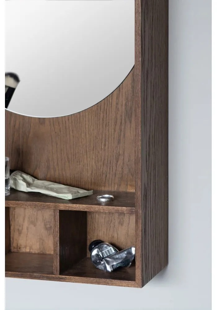 Hnedý vešiakový panel z dubového dreva 40x65x11,5 cm Show Me – Mette Ditmer Denmark