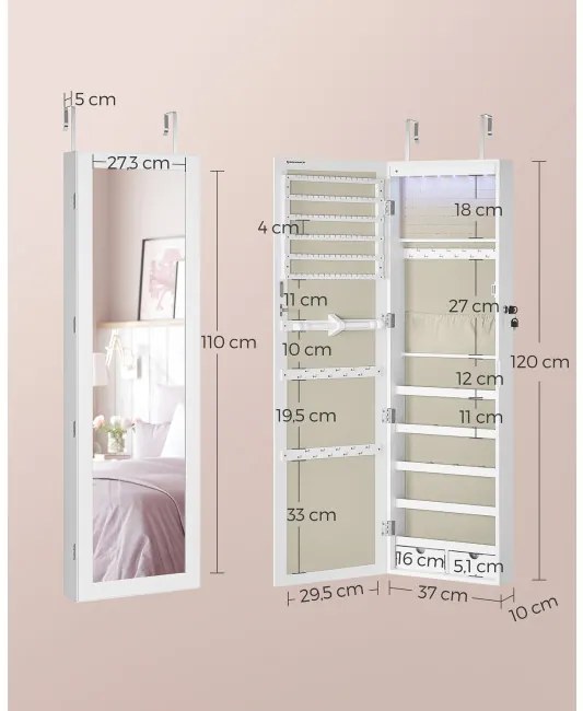Závesná šperkovnica JJC093W01